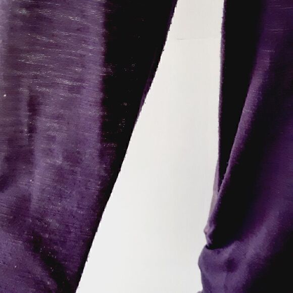 Style & Co Graphic 3/4 Sleeve Shirt Top PURPLE BLING LIGHTWEIGHT STRETCH XS - Picture 5 of 8